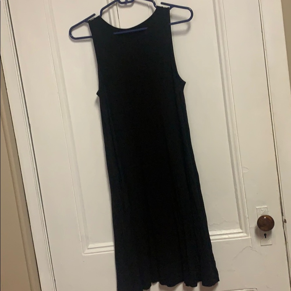 Black long time and tru dress.